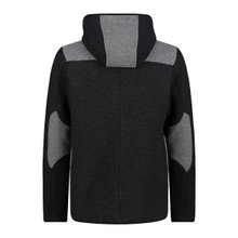 CMP Fleecejacke Wool-Tech mit Kapuze carbongrau Herren